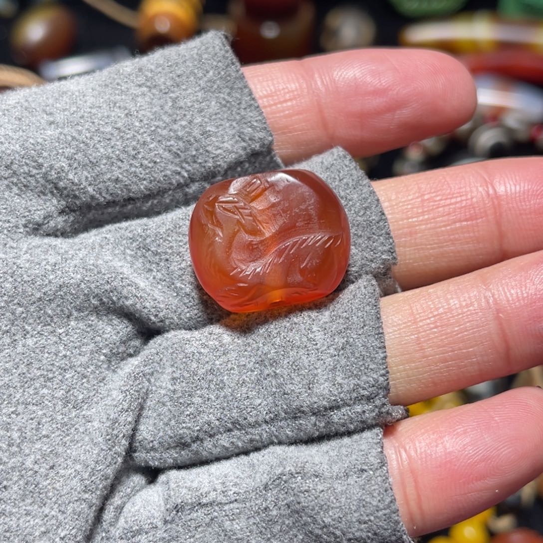 木***春玛瑙/玉髓合金玛瑙单珠