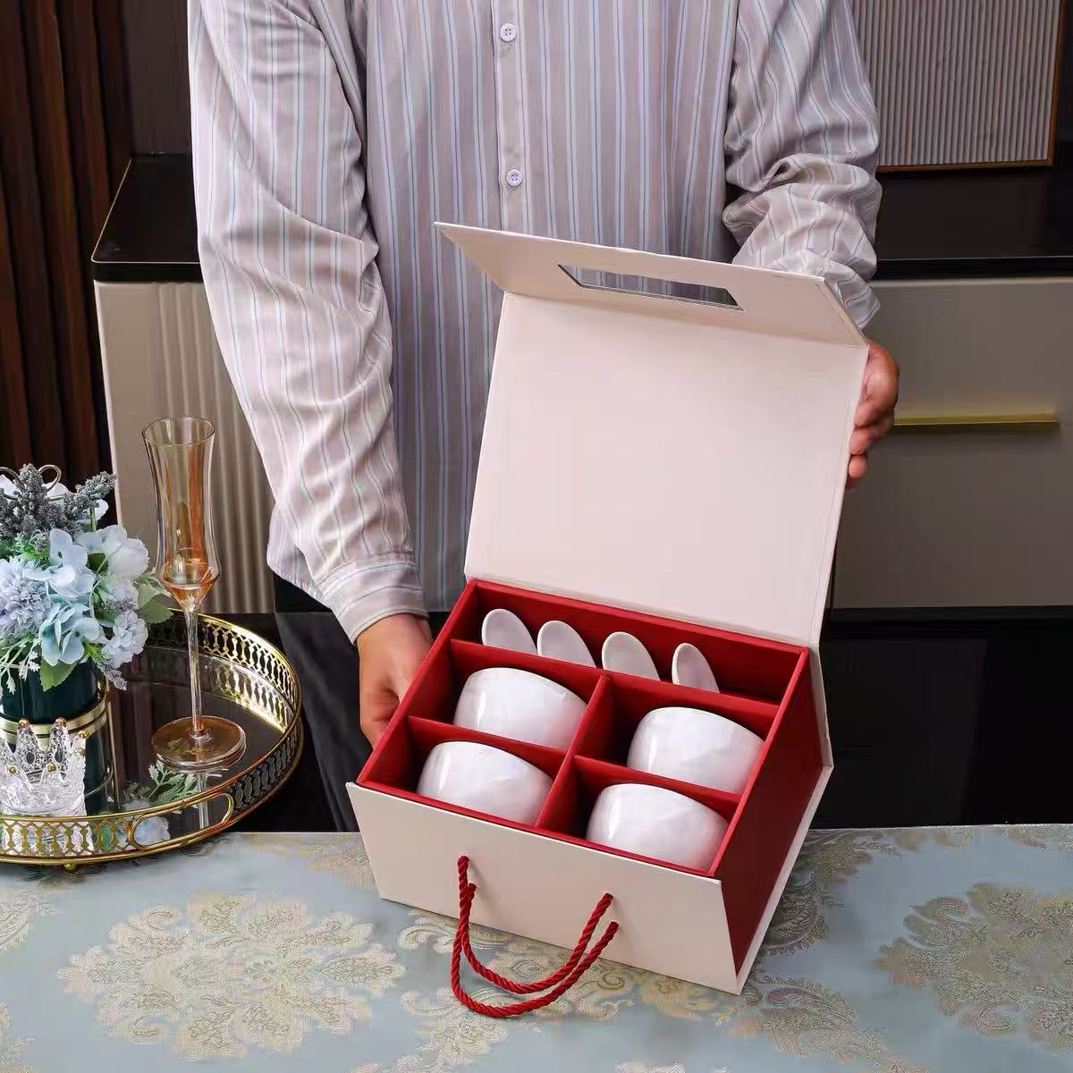  高端礼盒陶瓷碗勺套装