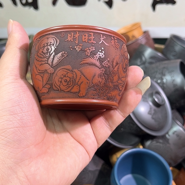 茶杯紫砂全手工紫砂主人杯