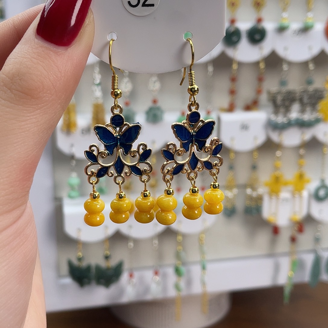 翡翠未镶嵌耳饰32