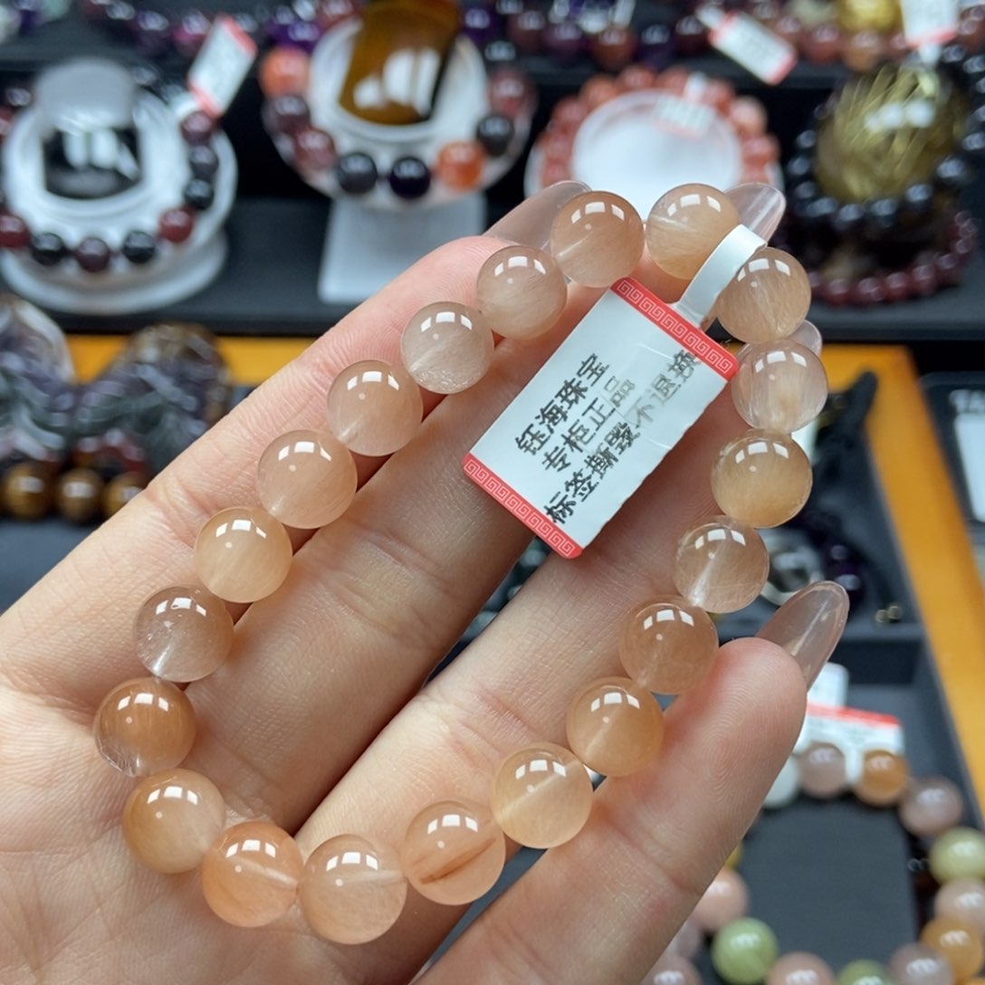 水晶兔毛手串未镶嵌君*9mm
