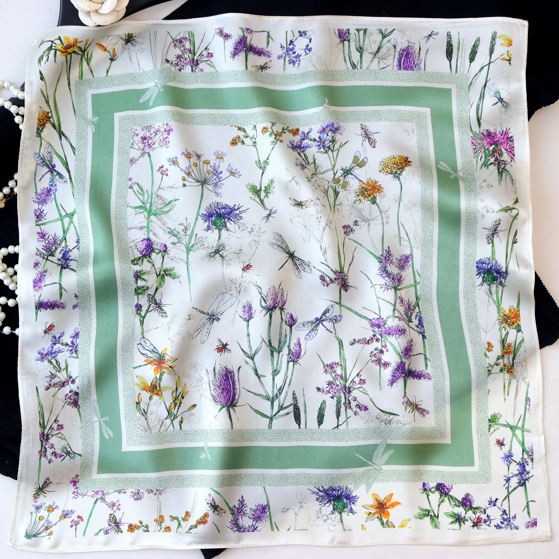 桑蚕丝小方巾65/65