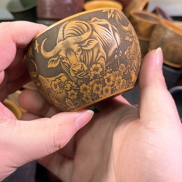 茶杯紫砂全手工紫砂主任杯