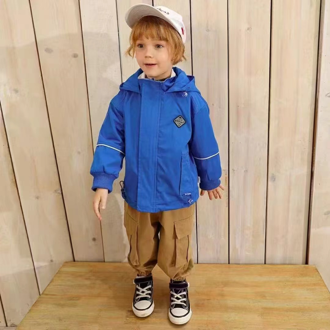 防水女冬季男B类防风冲锋衣男童中童秋季休闲