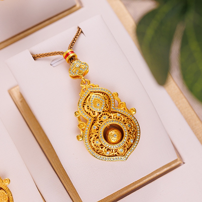 时尚气质精美款福禄葫芦黄色吊坠-d1022