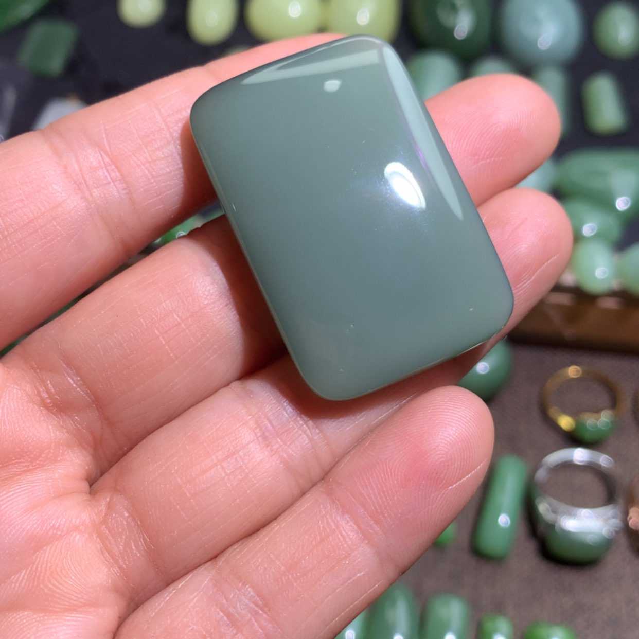 【闪购商品】和田玉珠宝半成品未镶嵌