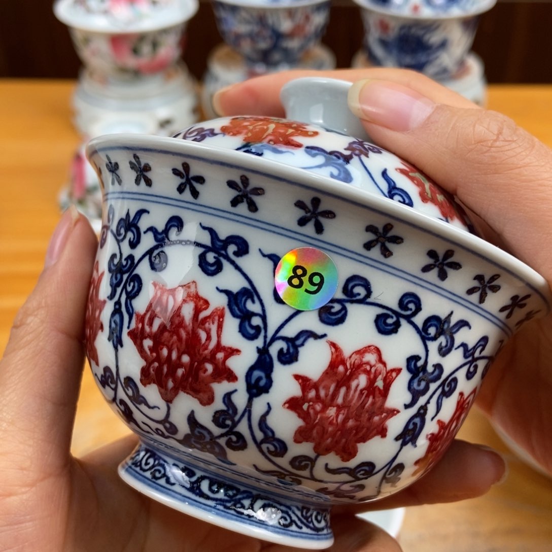 手绘现代茶具非古董
