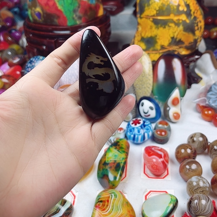 玛瑙/玉髓未镶嵌耳环