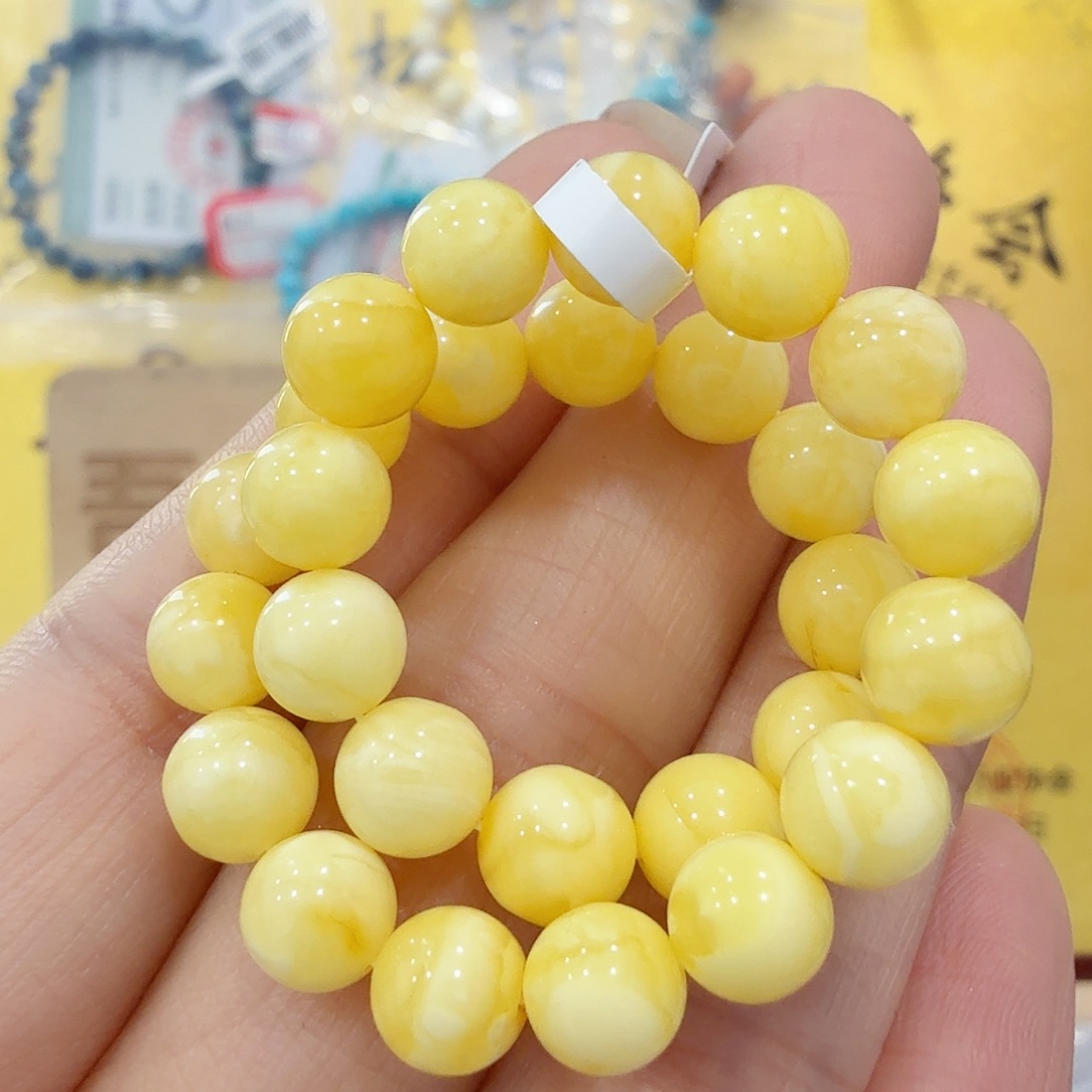 蜜蜡未镶嵌珠宝奇石手串