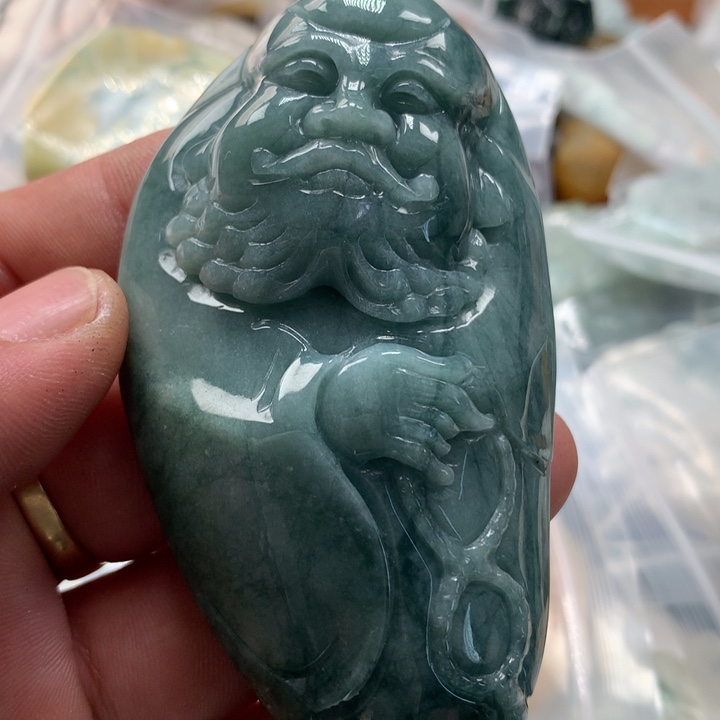 翡翠未镶嵌颈饰保真天然a货翡翠