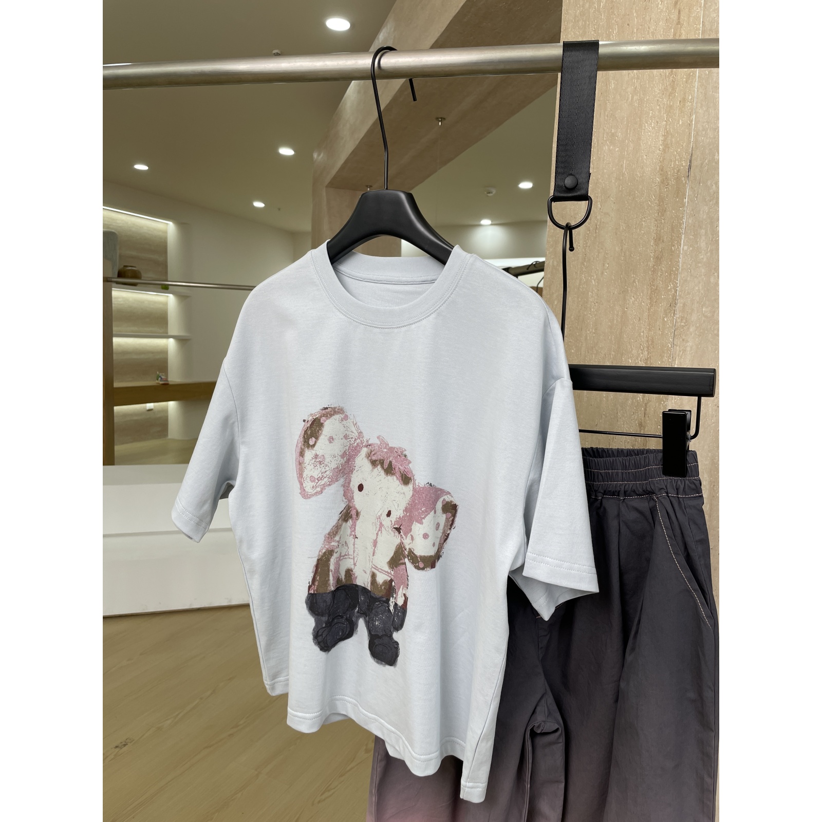 【个人系列】“吉吉小象”透气数码印花亲子短袖T恤夏季新款MMY92061