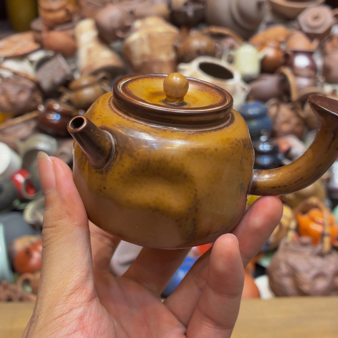 柴烧老岩泥高温茶器皿