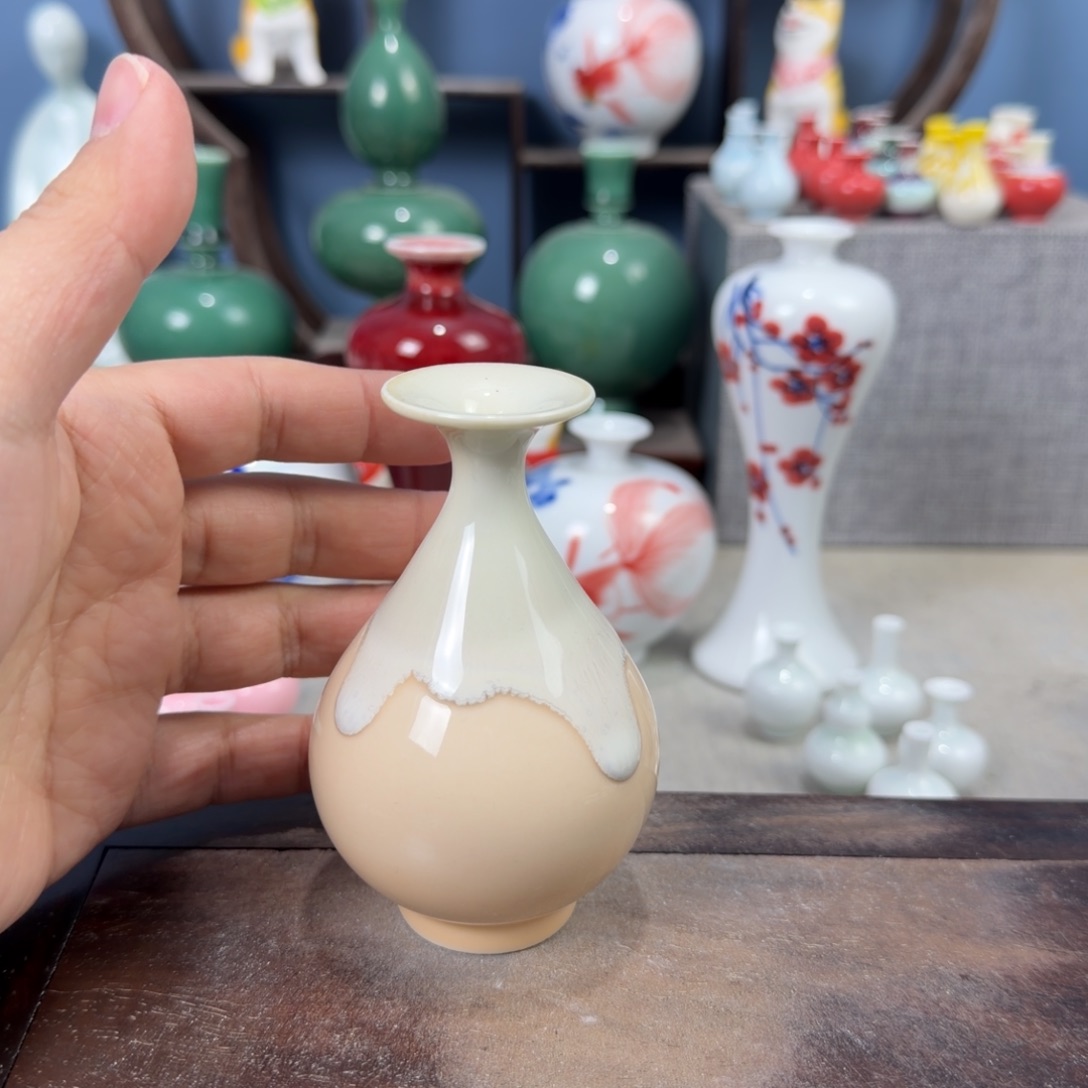 陶瓷手工小花器摆件