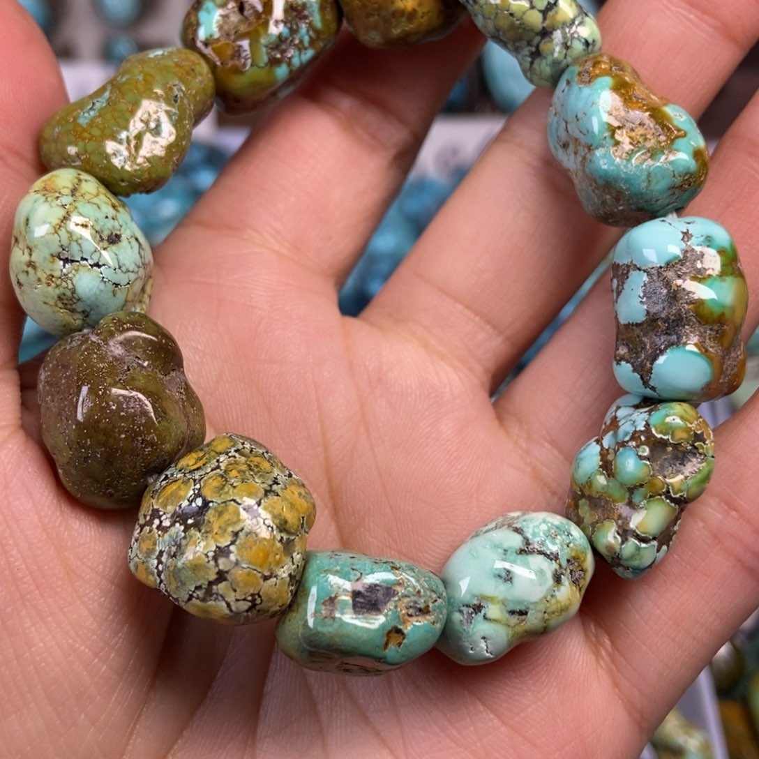 绿松石珠宝奇石未镶嵌