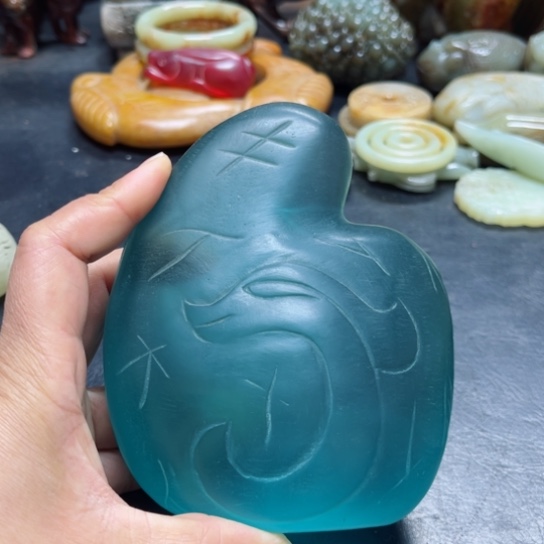 吊坠白玉菩提把件