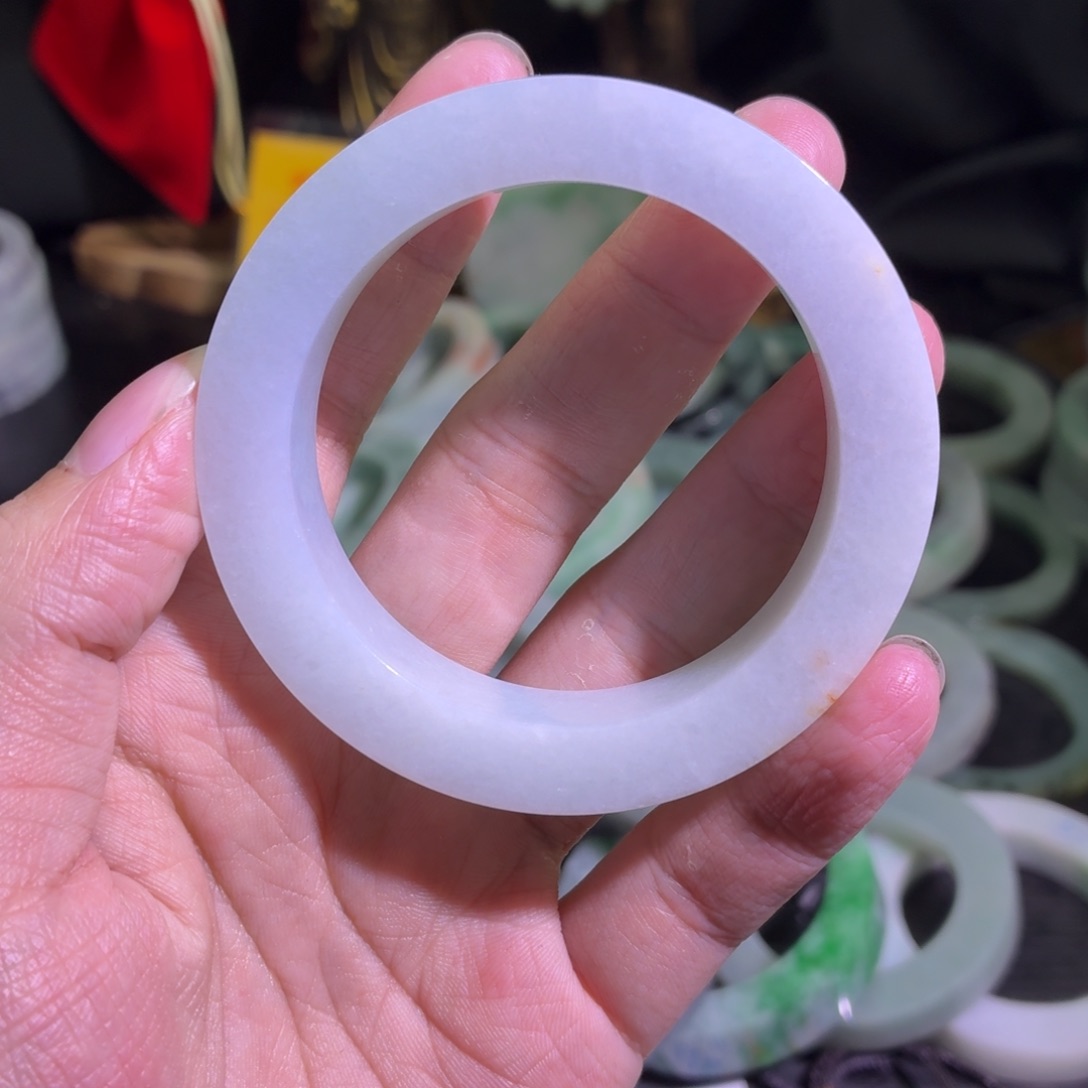 定制翡翠未镶嵌天然翡翠A货毛胚手镯定制