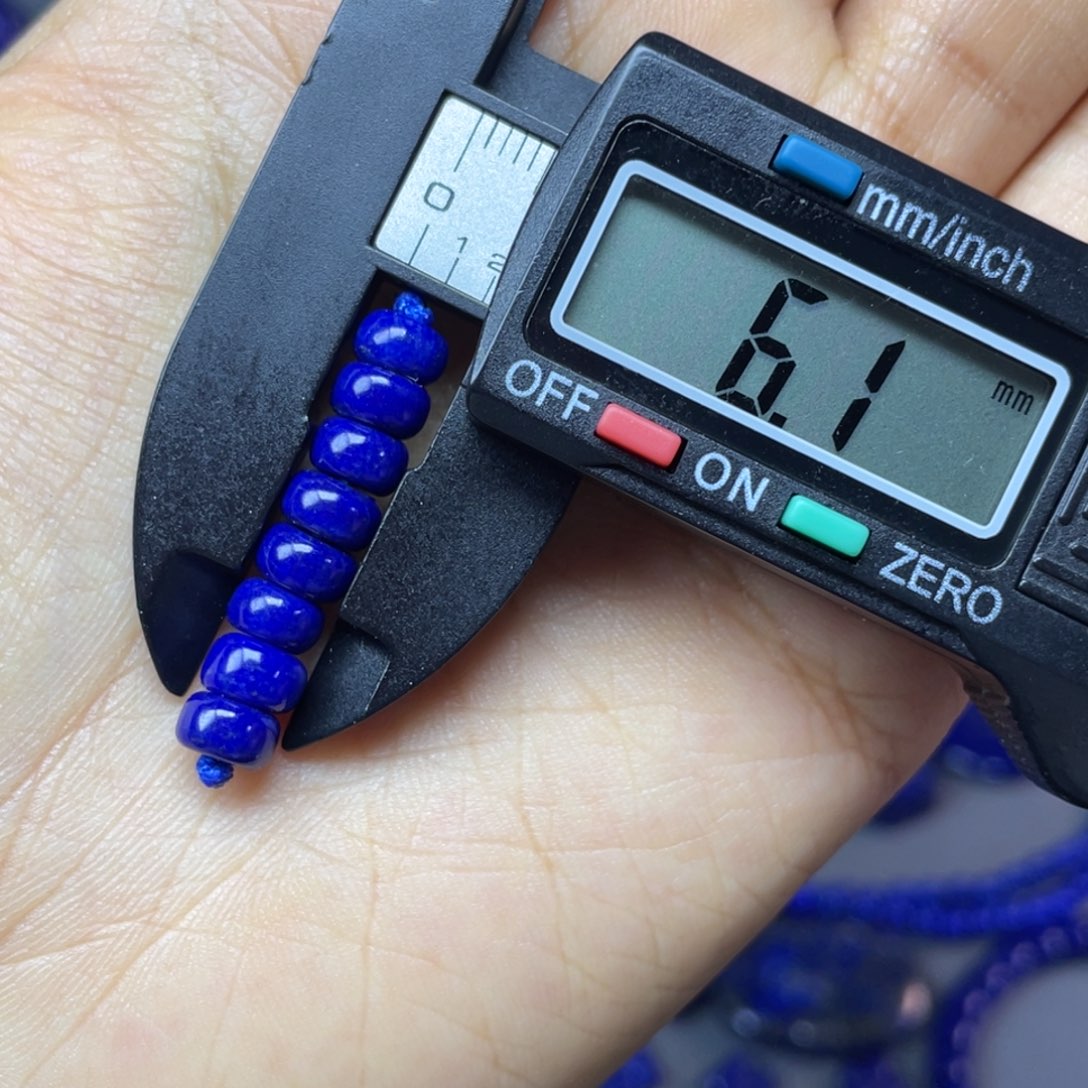 青金石未镶嵌6mm隔片配饰