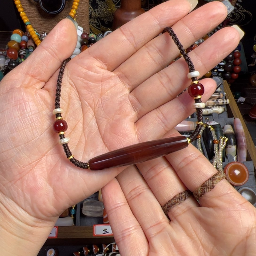 玛瑙/玉髓未镶嵌项链