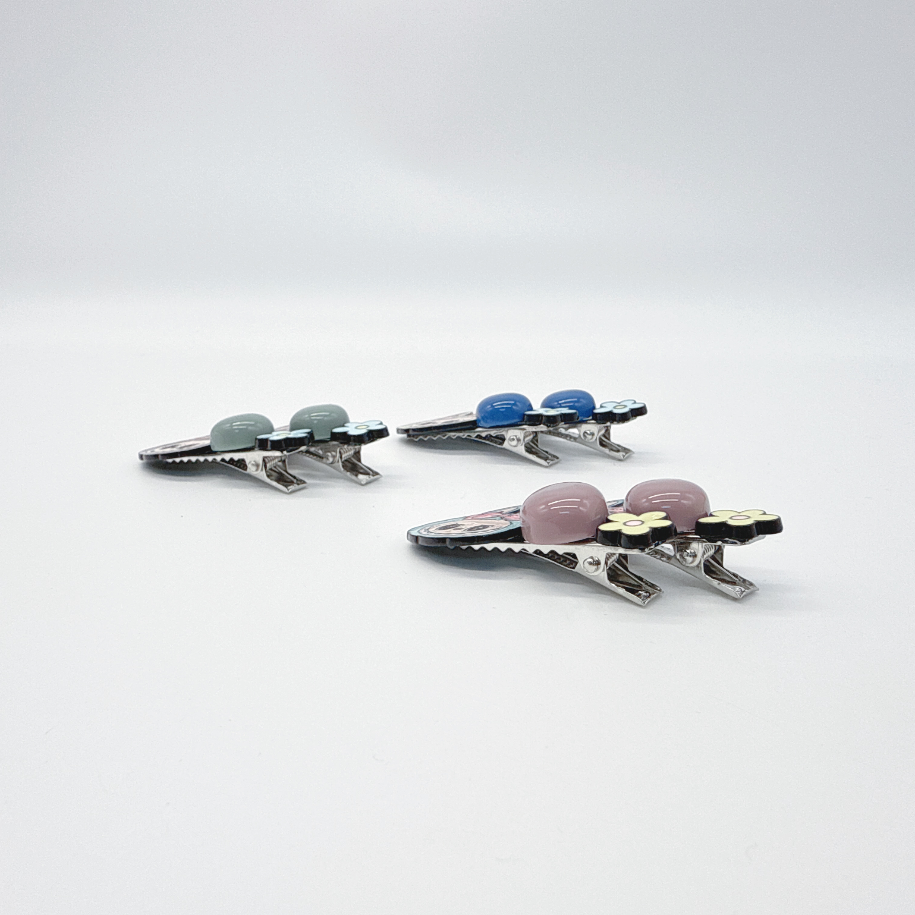 Mi33 卡通buwawa小花朵鸭嘴夹 Y80059H2-4