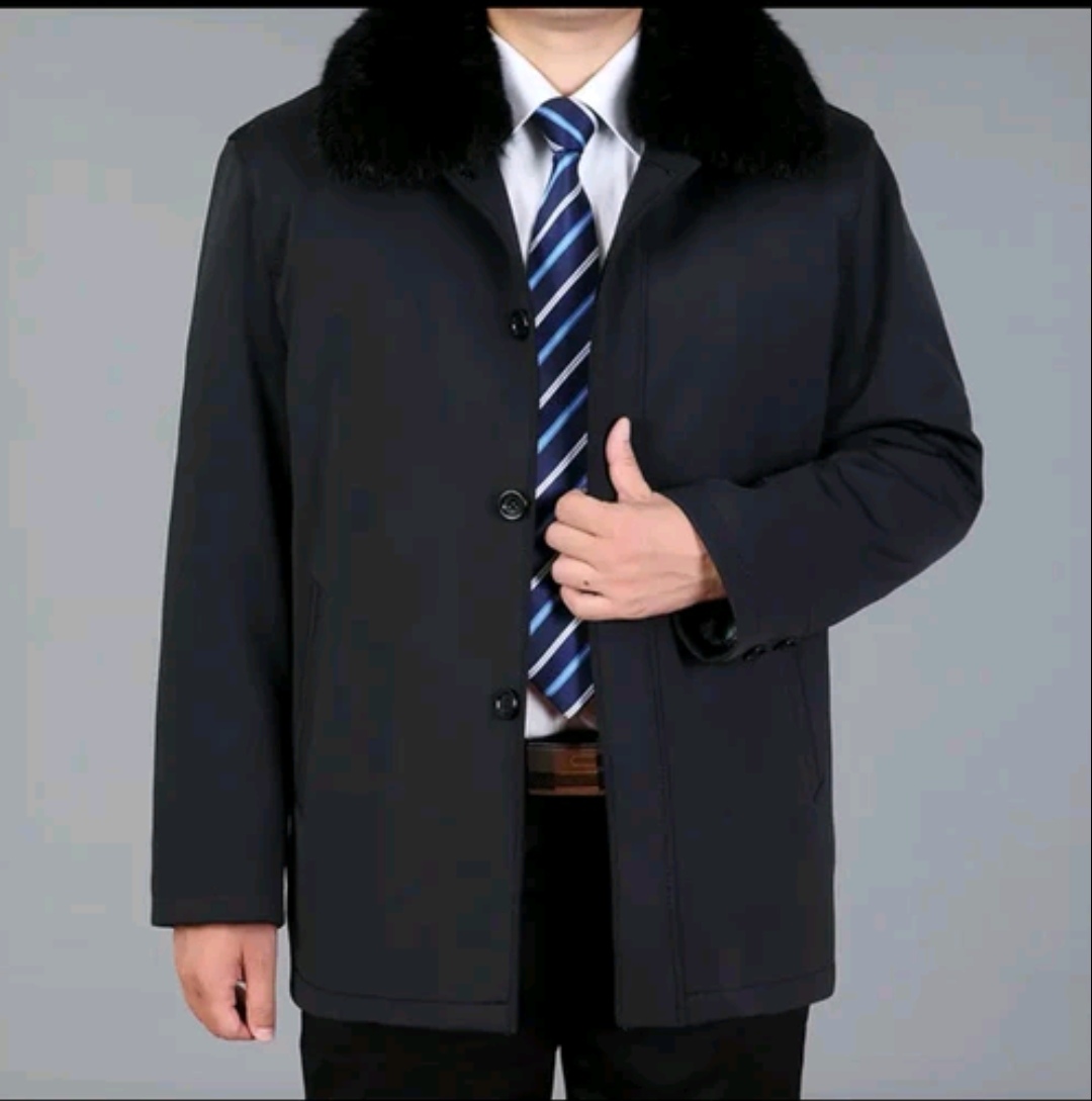 中老年男装休闲加厚保暖派克可脱卸内胆尼克服外套（以直播间为准）