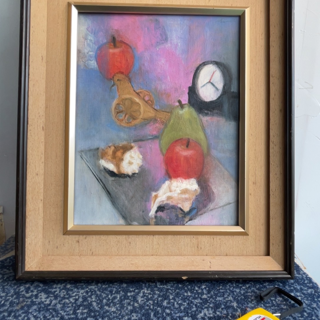 中古字画作品有磕碰轻微瑕疵拍下看细节
