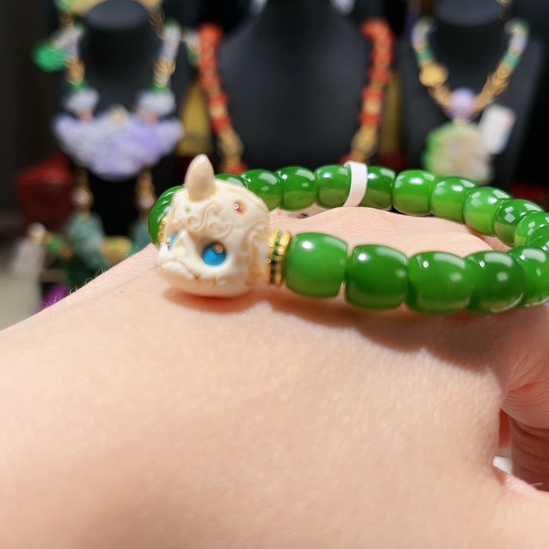 【闪购商品】和田玉（碧玉）手链未镶嵌福利