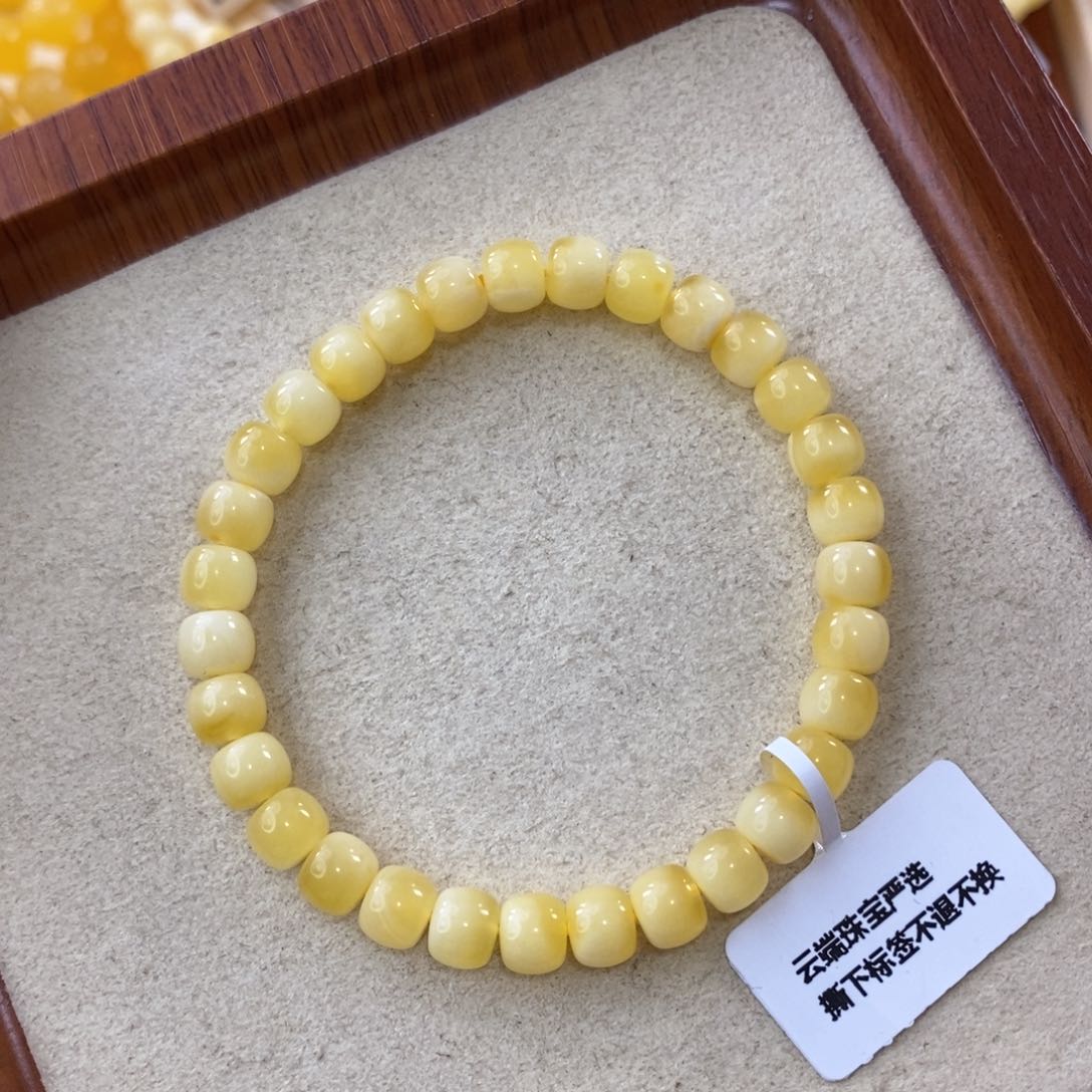 蜜蜡珠宝奇石未镶嵌7mm