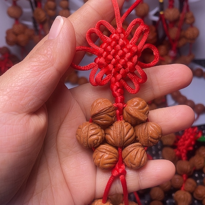 桃核吊坠龙纹桃枭