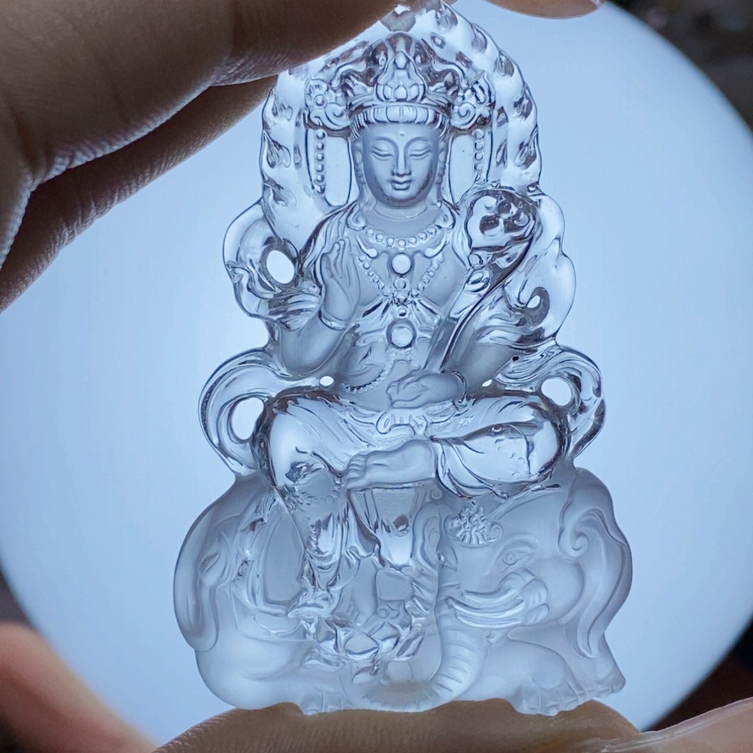 水晶颈饰未镶嵌往***_吊坠