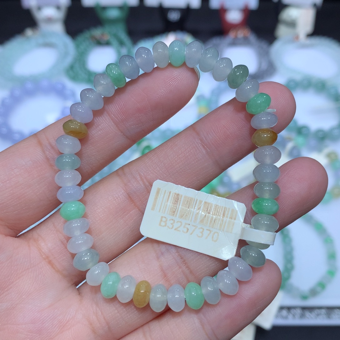 翡翠未镶嵌手串天然