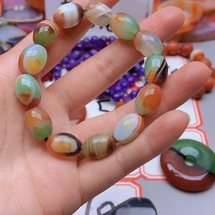【闪购商品】玛瑙/玉髓珠宝半成品未镶嵌妤*.