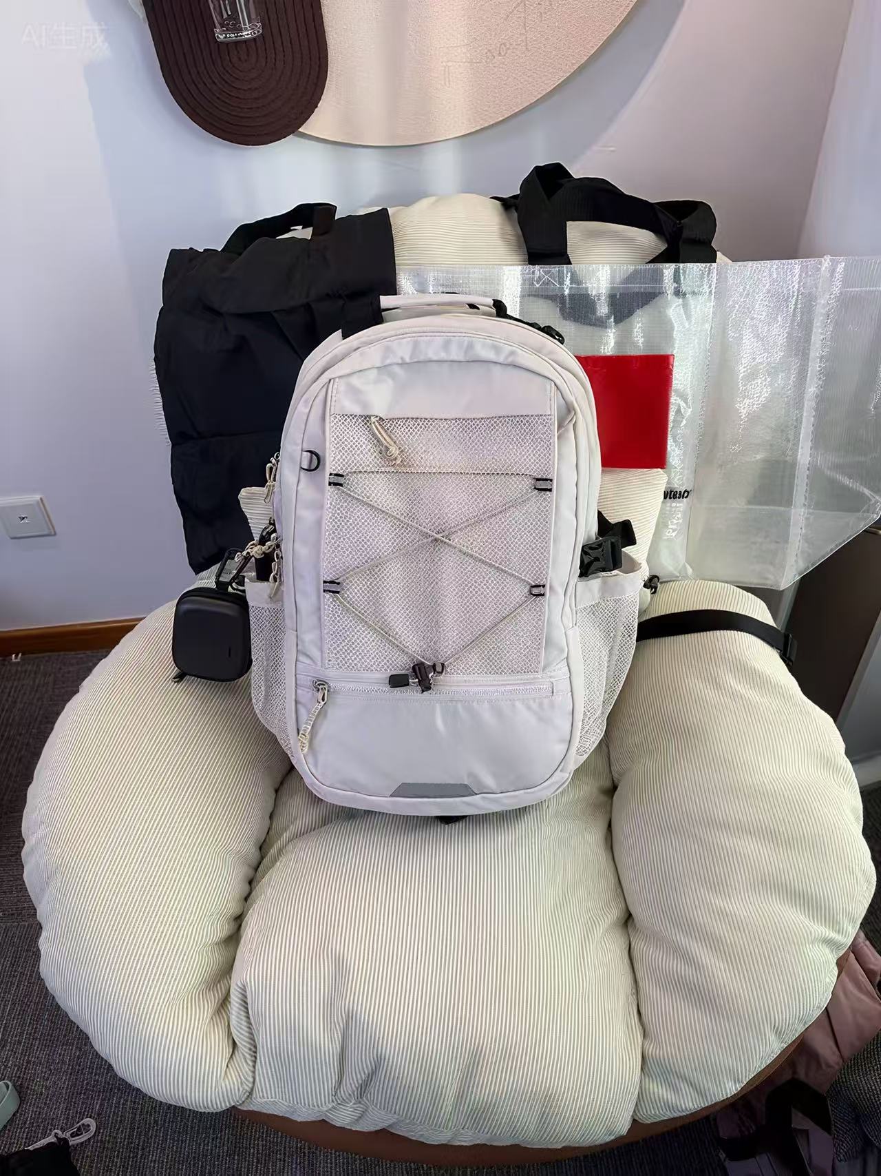 北家轻奢潮流休闲包百搭双肩背包买一送手提袋购物袋