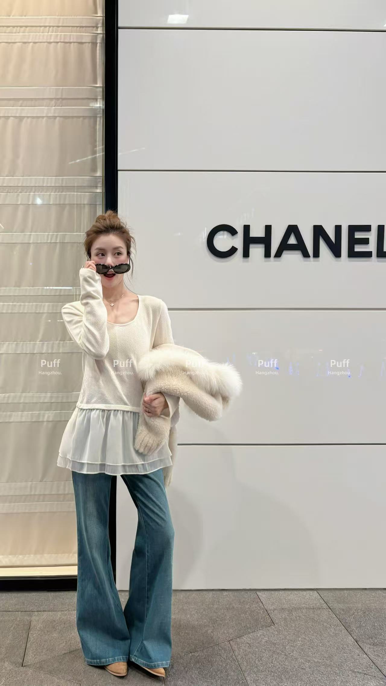 （屁帘打底）2025秋冬新款韩系宽松慵懒风加厚保暖打底女