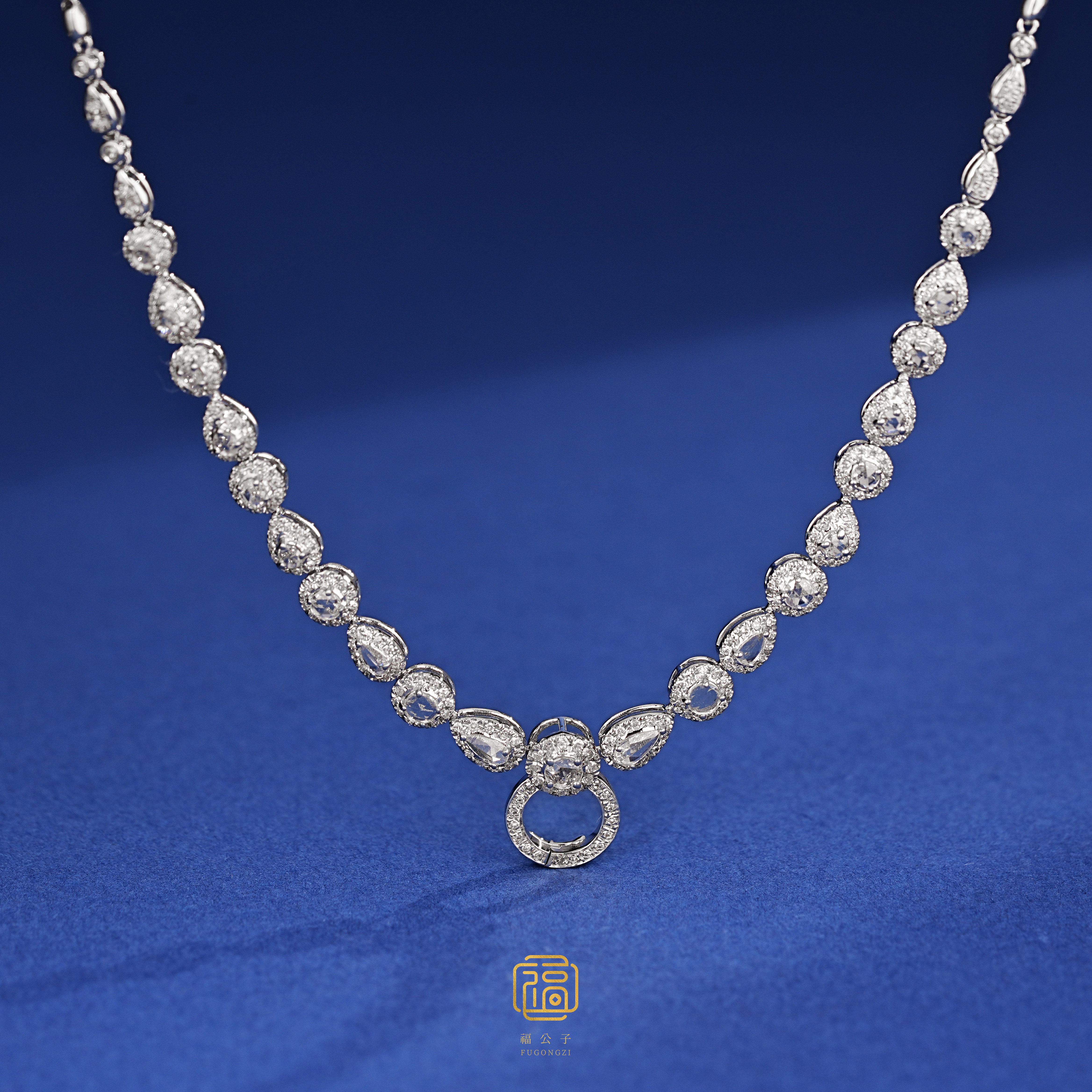 【福公子高级定制】星河-钻石链18k金镶百搭款-多样性一件发-262