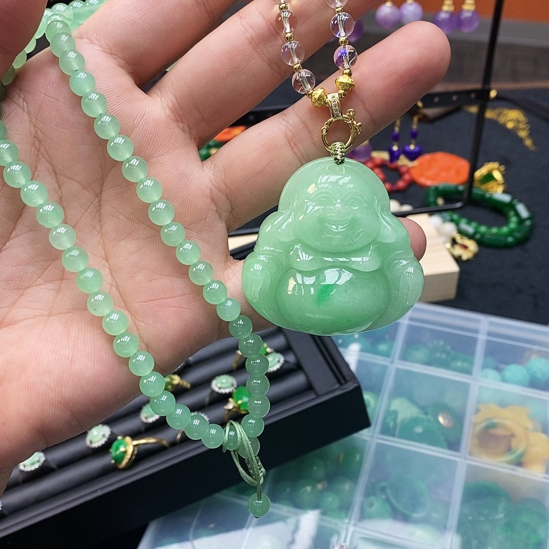 翡翠银S925镶嵌耳饰