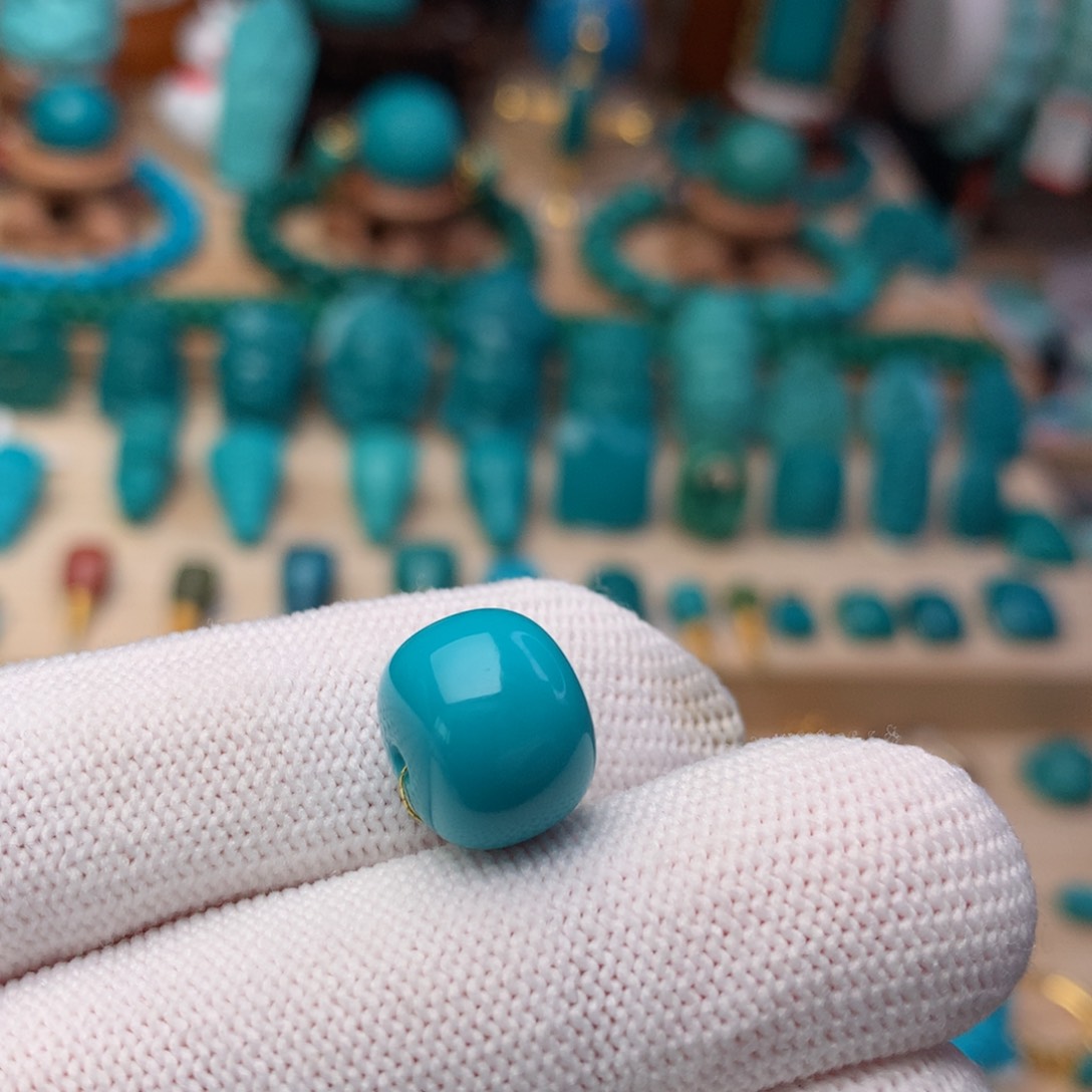 绿松石珠宝奇石未镶嵌12m m