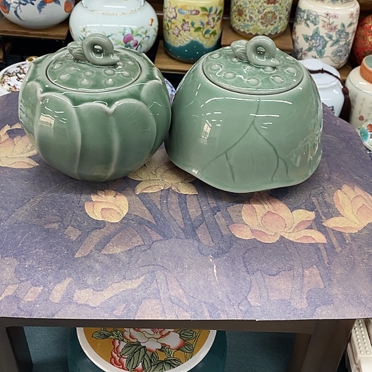 盖子款陶瓷陶瓷茶叶罐密封罐