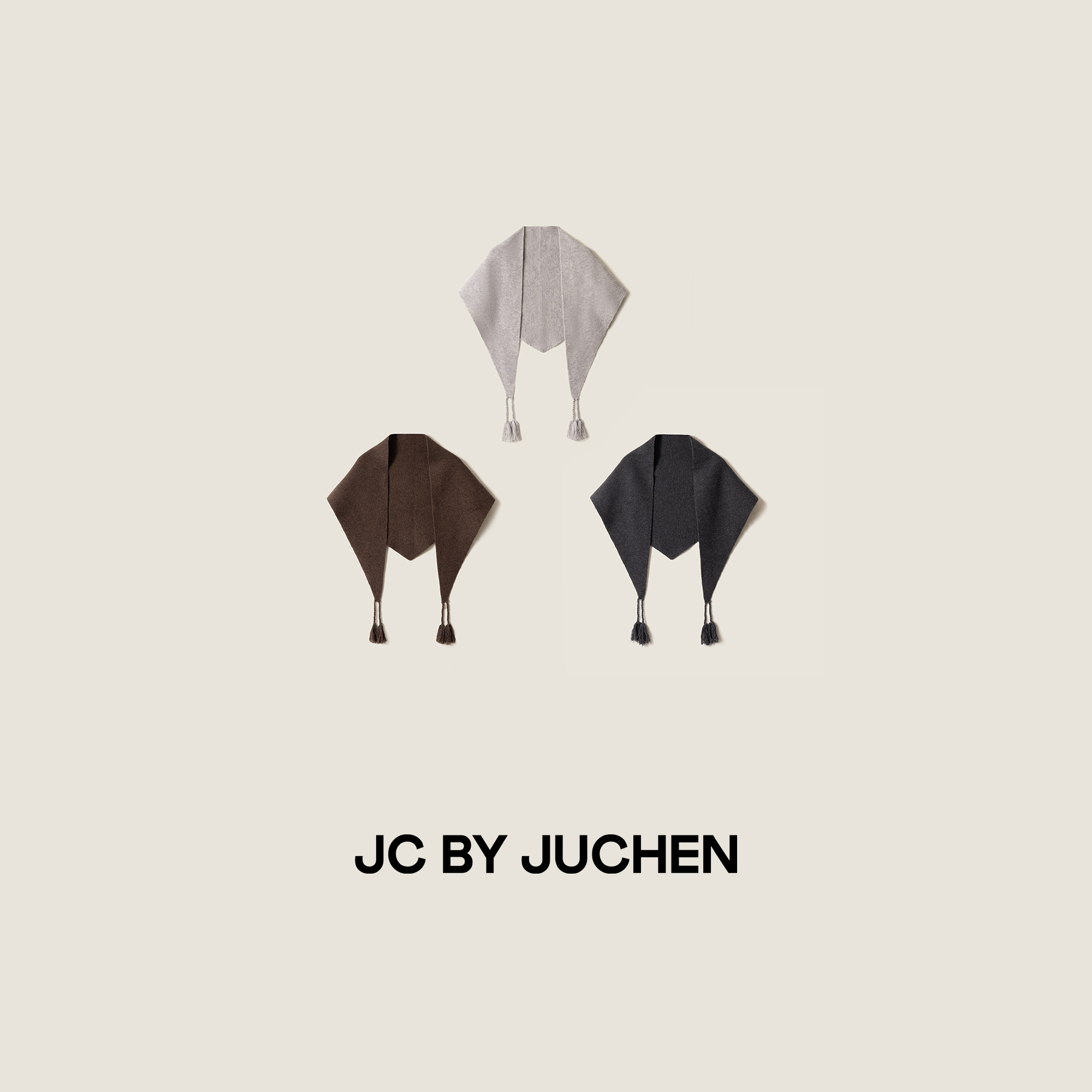 高克重羊毛秋冬造型羊毛多穿法流苏三角披肩外套 SP403001-215