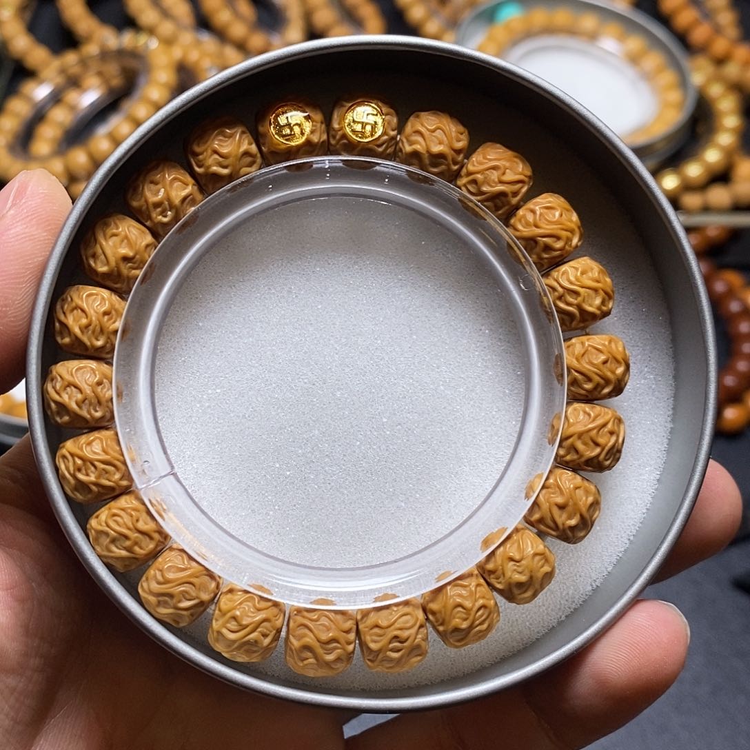 猴头核桃手串双标虎须尺寸10左右全品 153号