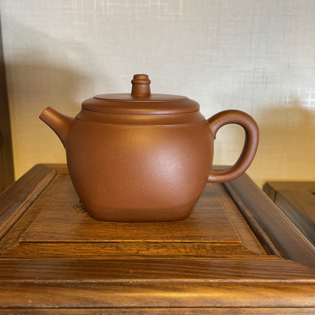陈丽娟全手工制作原矿红皮龙天圆地方壶210 c c