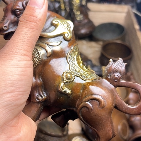 铜制工艺把玩摆件