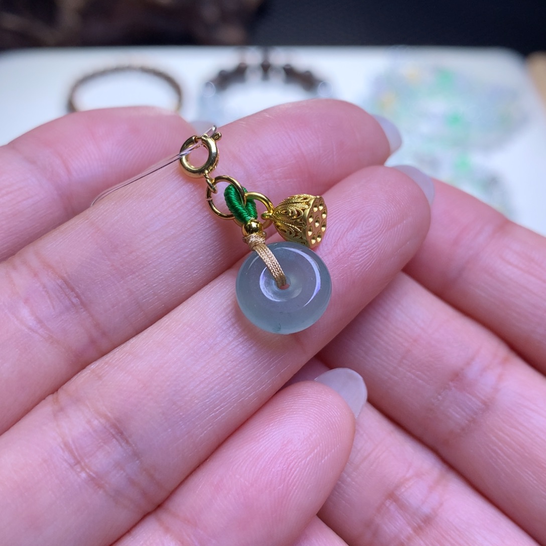 未镶嵌手链翡翠翡翠平安扣滴溜