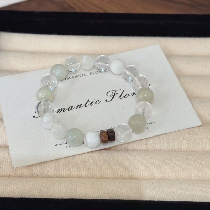 X2964银灰月光雪花幽灵奶白晶手链高端轻奢手串多样性发一