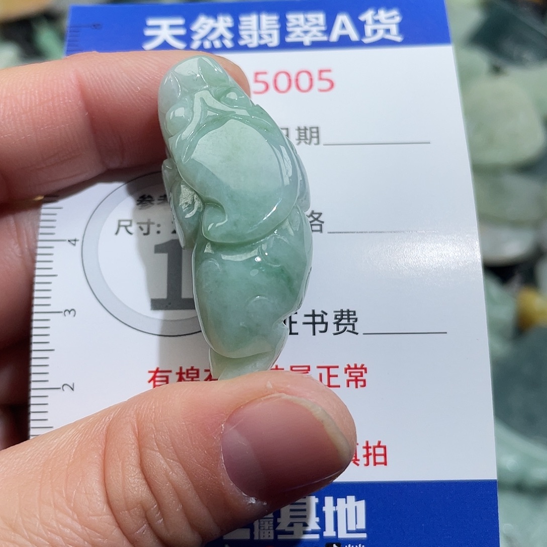 翡翠未镶嵌挂件5005