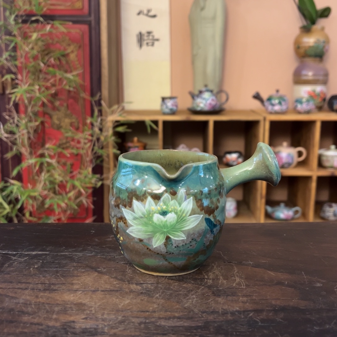 柴烧纯手工手绘陶瓷