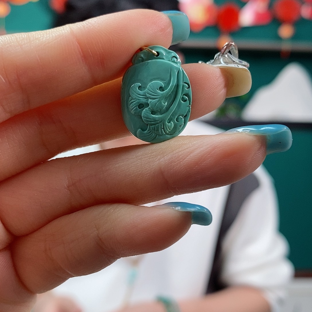 绿松石珠宝奇石未镶嵌