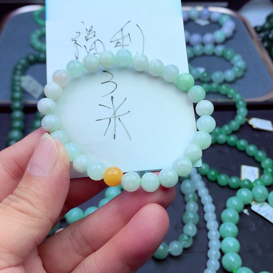 翡翠未镶嵌毛衣链