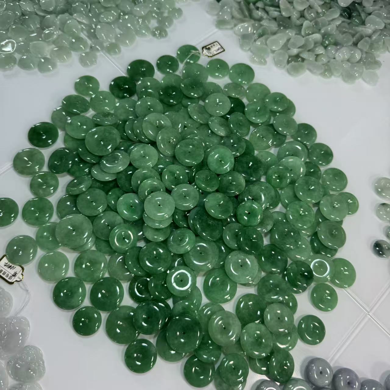 天然A货翡翠平安扣吊坠-c450-多样性发一