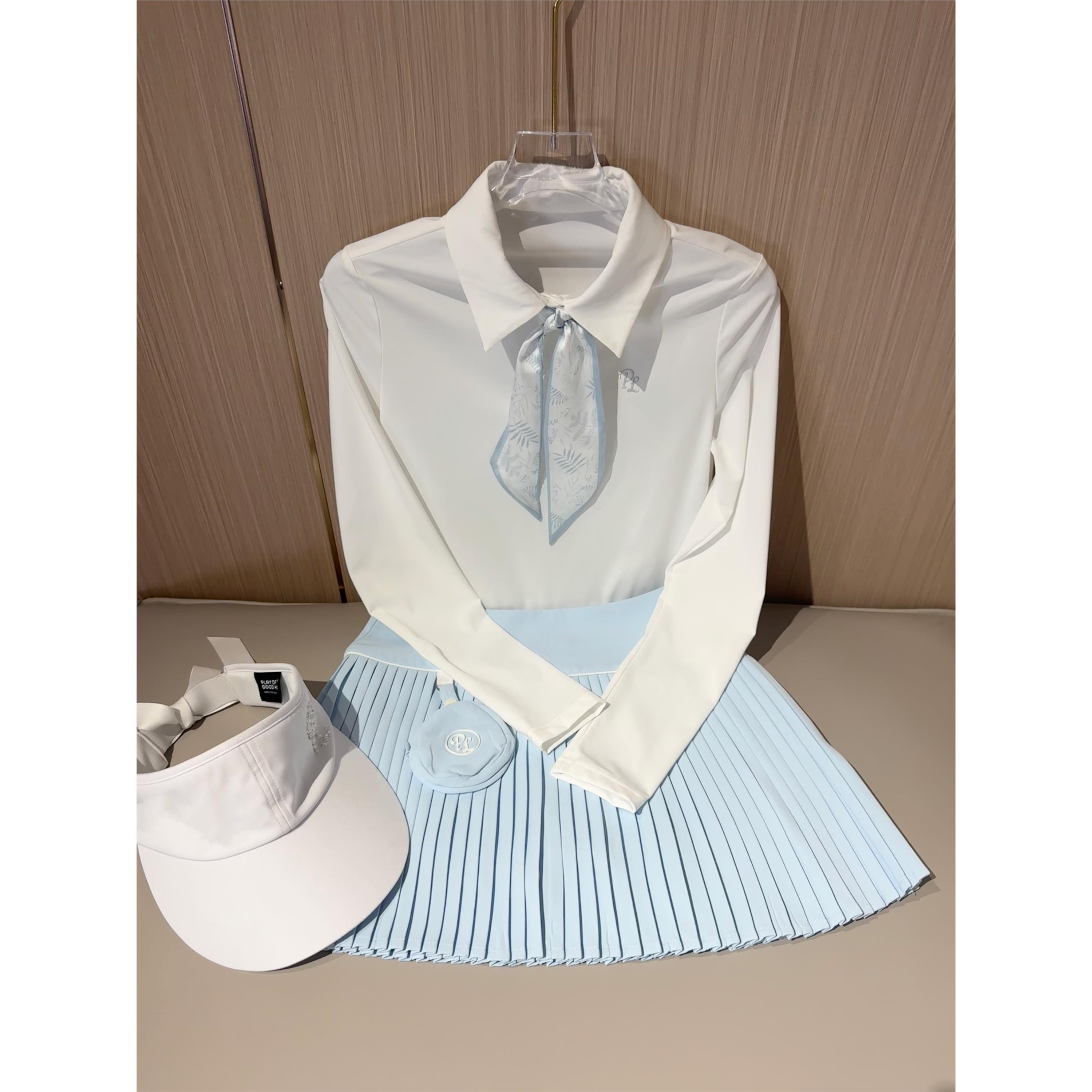 高尔夫服装女韩版高尔夫球服女速干显瘦高尔夫长袖高尔夫裙网球服
