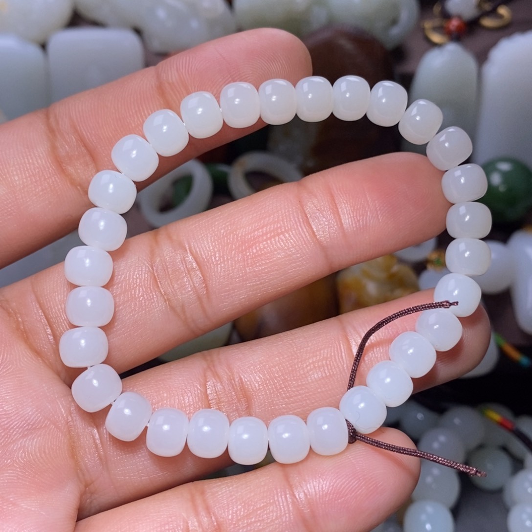 和田玉手链未镶嵌